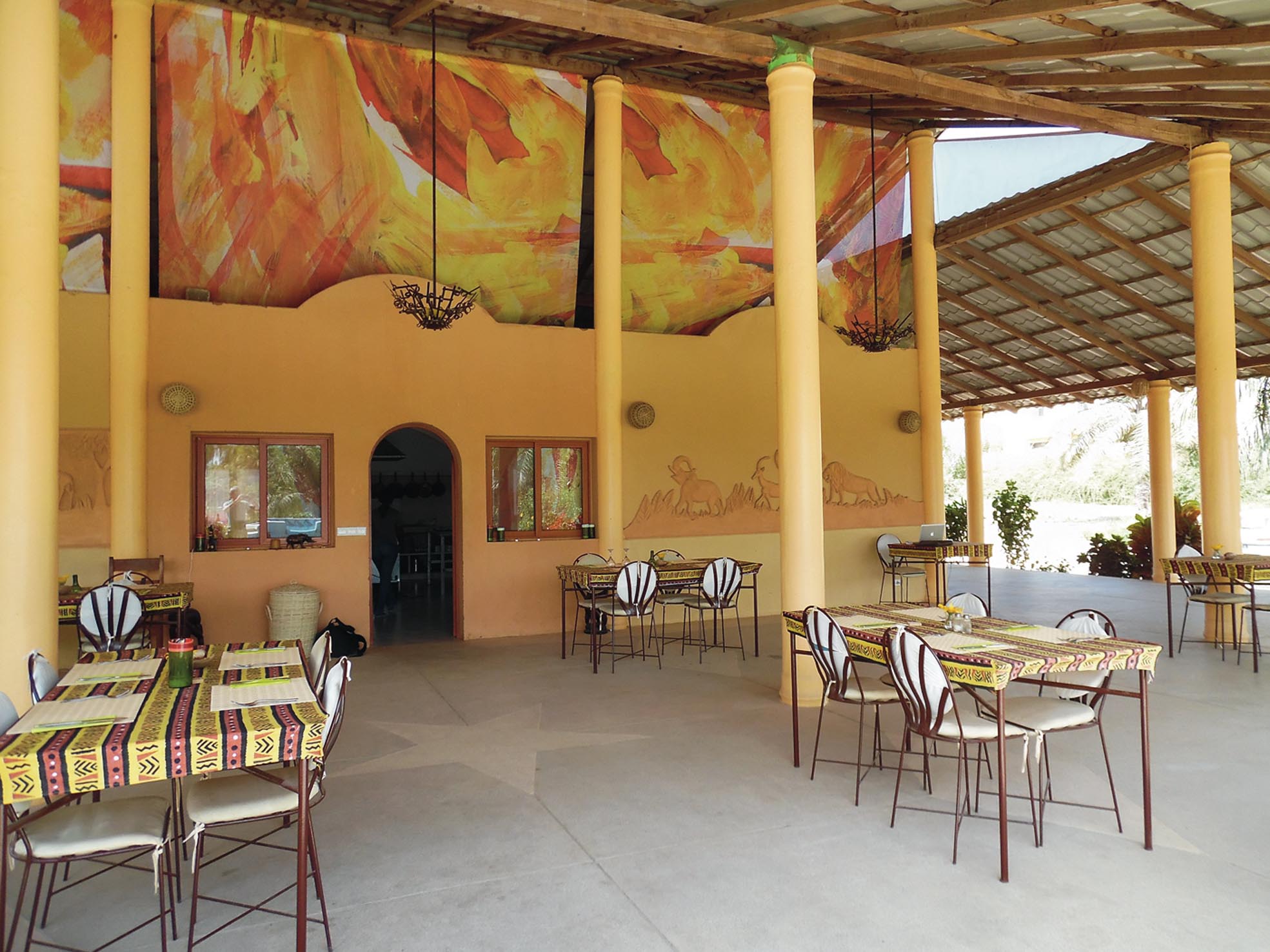 Tables en terrasse