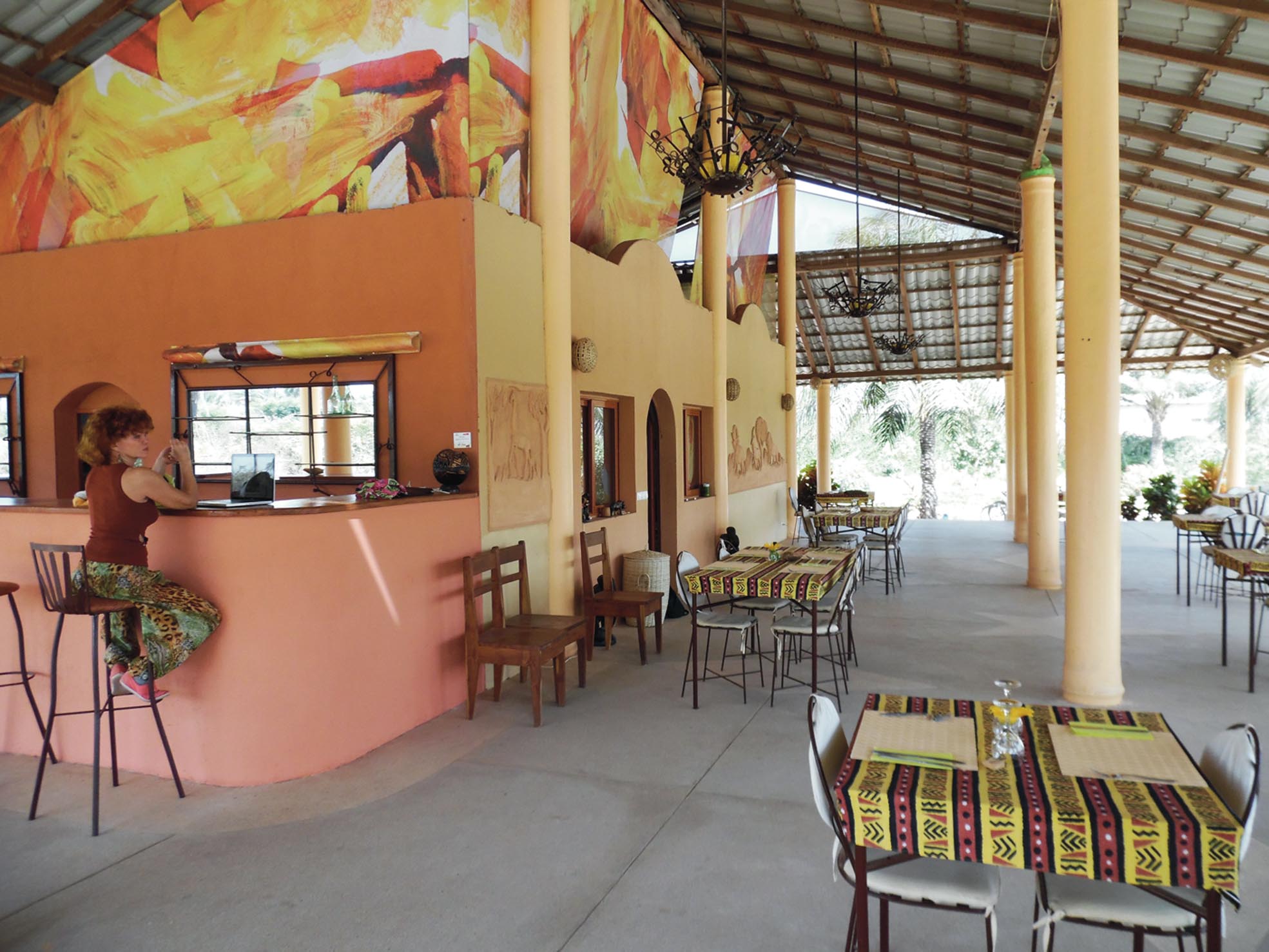 Bar côté piscine