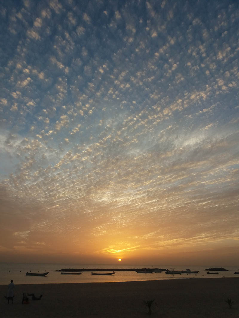 Coucher de soleil à Saly