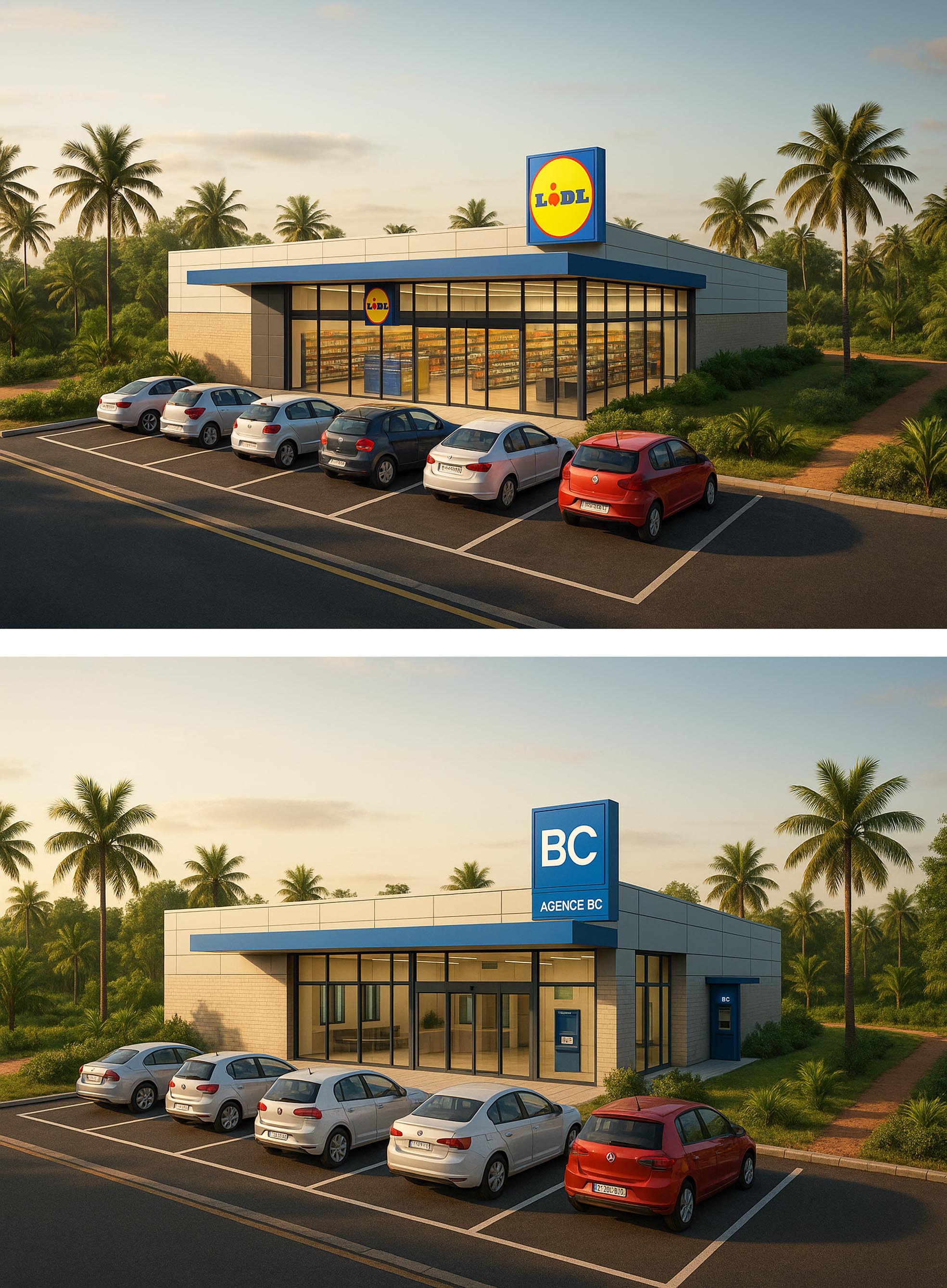 Supermarché ou banque